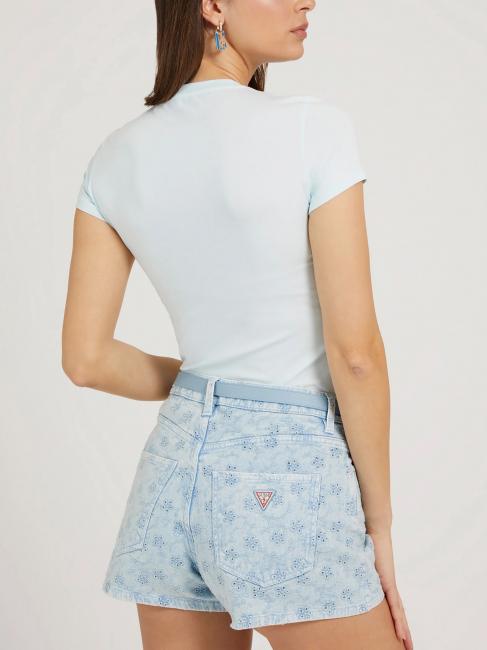 SS VN TRINE T-Shirt aus Stretch-Baumwolle Celestit - T-Shirts und Tops f&uuml;r Damen
