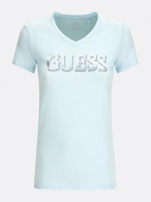 SS VN TRINE T-Shirt aus Stretch-Baumwolle Celestit - T-Shirts und Tops f&uuml;r Damen