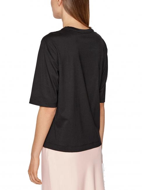 MESH LOGO L&auml;ssig geschnittenes T-Shirt Ck Schwarz - T-Shirts und Tops f&uuml;r Damen