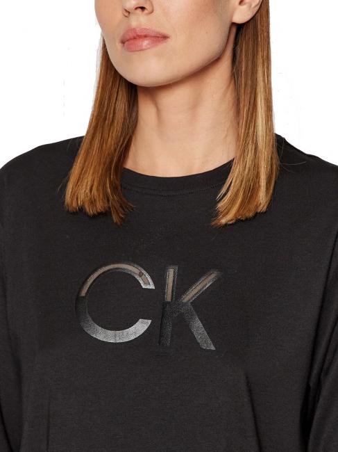 MESH LOGO L&auml;ssig geschnittenes T-Shirt Ck Schwarz - T-Shirts und Tops f&uuml;r Damen