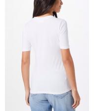 CALVIN KLEIN METALLIC MICRO LOGO T-Shirt aus Stretch-Baumwolle - T-Shirts und Tops f&uuml;r Damen