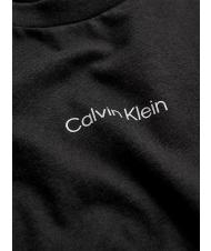 CALVIN KLEIN MICRO LOGO Baumwoll-T-Shirt, normale Passform Ck Schwarz - T-Shirts und Tops f&uuml;r Damen - 4