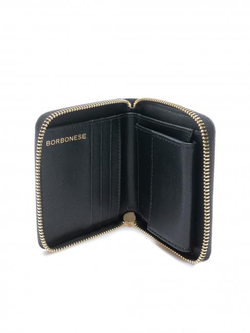 CLASSICA Geldbörse mit mittlerem Reißverschluss dunkles Schwarz - Reisetaschen