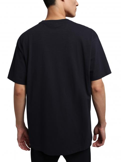 S-BOX SS T-Shirt aus Baumwolle mit Logobox blu marine - Herren-T-Shirts