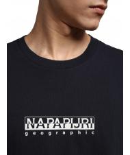 NAPAPIJRI S-BOX SS T-Shirt aus Baumwolle mit Logobox blu marine - Herren-T-Shirts - 3