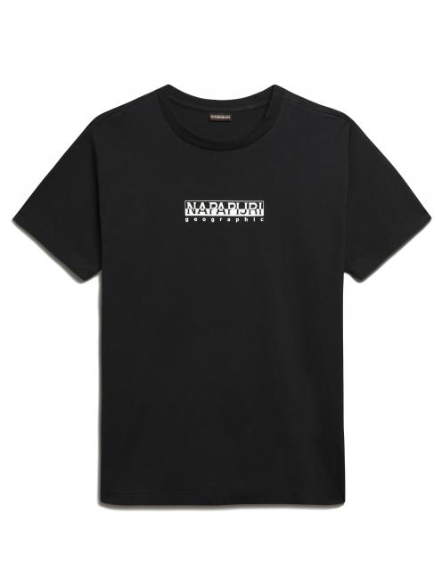 S-BOX SS T-Shirt aus Baumwolle mit Logobox schwarz 041 - Herren-T-Shirts