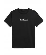 NAPAPIJRI S-BOX SS T-Shirt aus Baumwolle mit Logobox schwarz 041 - Herren-T-Shirts - 4