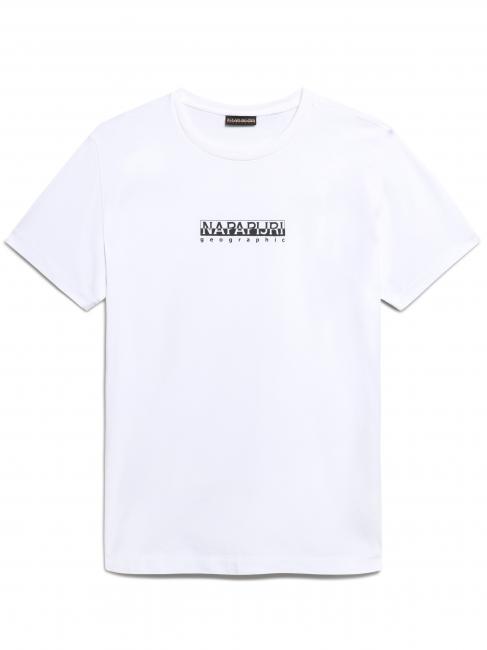 S-BOX SS T-Shirt aus Baumwolle mit Logobox hellwei&szlig; 002 - Herren-T-Shirts