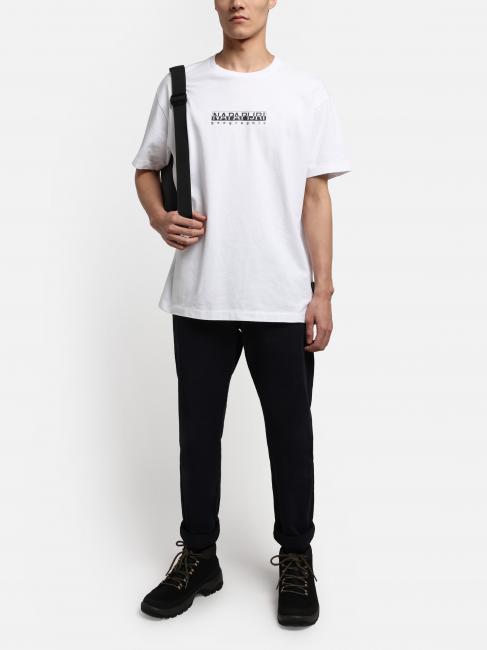 S-BOX SS T-Shirt aus Baumwolle mit Logobox hellwei&szlig; 002 - Herren-T-Shirts
