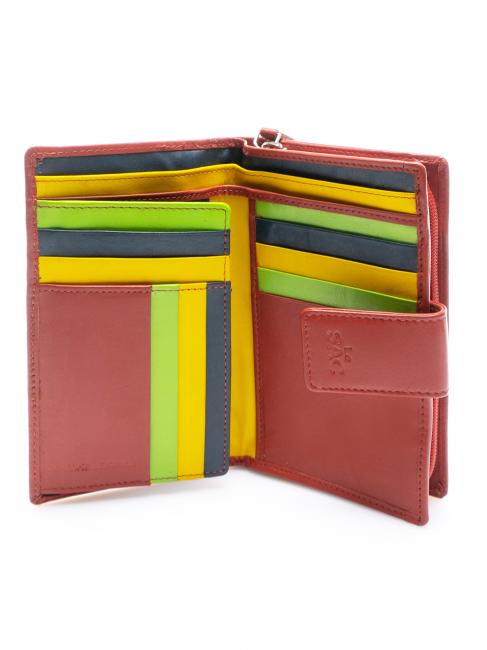 COLORFULL Geldbörse aus Leder für Damen rs - Brieftaschen Damen