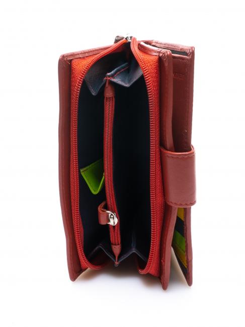 COLORFULL Geldbörse aus Leder für Damen rs - Brieftaschen Damen