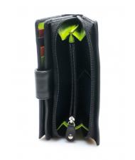 LESAC COLORFULL Geldbörse aus Leder für Damen Schwarz - Brieftaschen Damen - 4