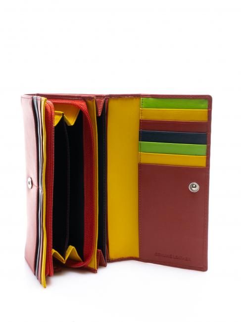 COLORFULL Ledergeldbörse mit Münzfach rs - Brieftaschen Damen