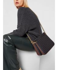 POLLINI HERITAGE Umh&auml;ngetasche mit Kette Schwarz Braun - Damentaschen - 7