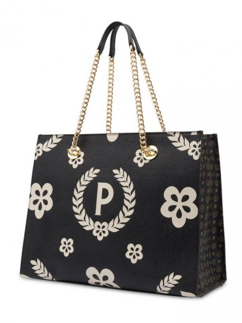HERITAGE Einkaufstasche mit Allover-Print Schwarz - Damentaschen