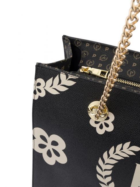 HERITAGE Einkaufstasche mit Allover-Print Schwarz - Damentaschen