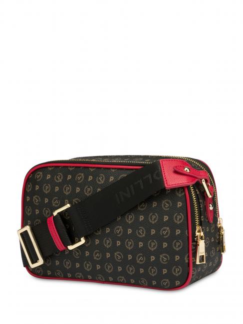 HERITAGE Kameratasche mit Schultergurt schwarzer Lack - Damentaschen