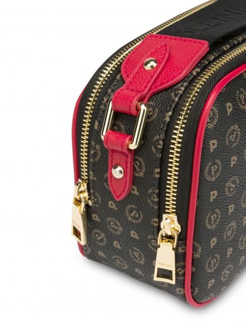 HERITAGE Kameratasche mit Schultergurt schwarzer Lack - Damentaschen