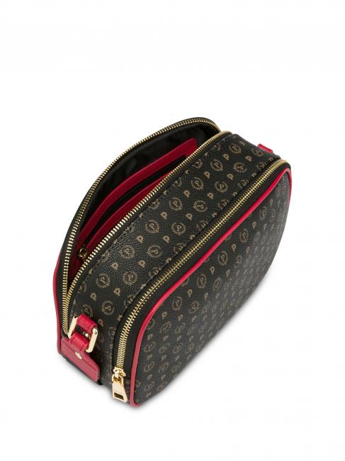 HERITAGE Kameratasche mit Schultergurt schwarzer Lack - Damentaschen