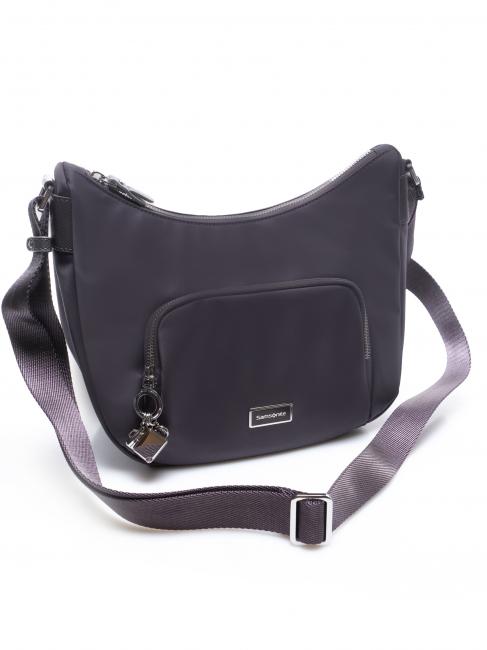 KARISSA 2.0 Kleine Hobo-Tasche mit Schultergurt &ouml;ko dunkelgrau - Damentaschen