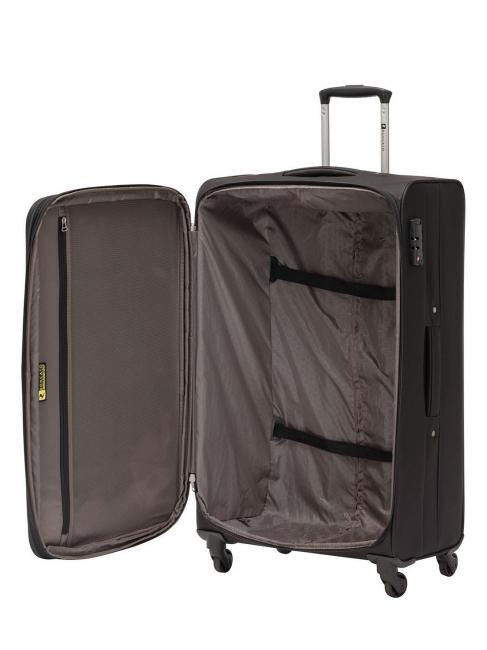 ONE WAY 3er Set Handgep&auml;ck Trolley Medium EXP, Large EXP Schwarz - Trolleyset