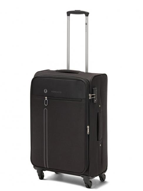 ONE WAY 3er Set Handgep&auml;ck Trolley Medium EXP, Large EXP Schwarz - Trolleyset