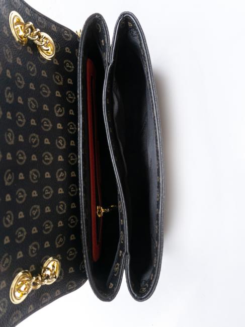 HERITAGE Mittlere Umh&auml;ngetasche schwarzer Lack - Damentaschen