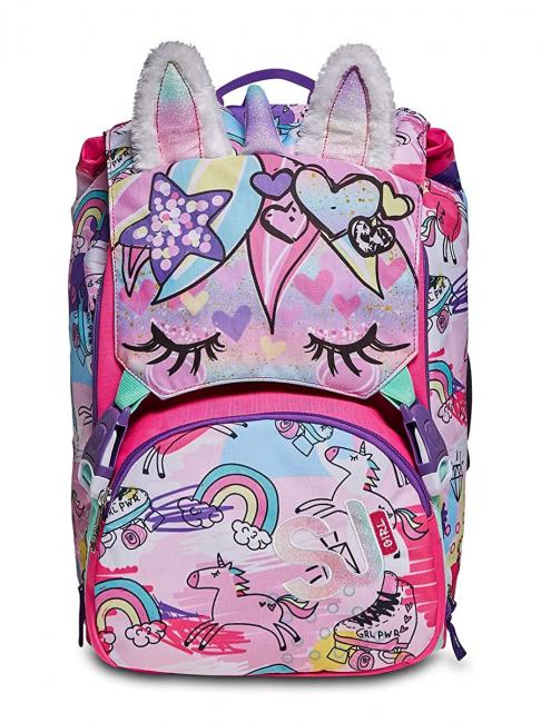 GANG ANIMALI FANTASY SJ Erweiterbarer Rucksack SCHWARZ GESTREIFTER WALD - Rucks&auml;cke f&uuml;r Schule &amp; Freizeit