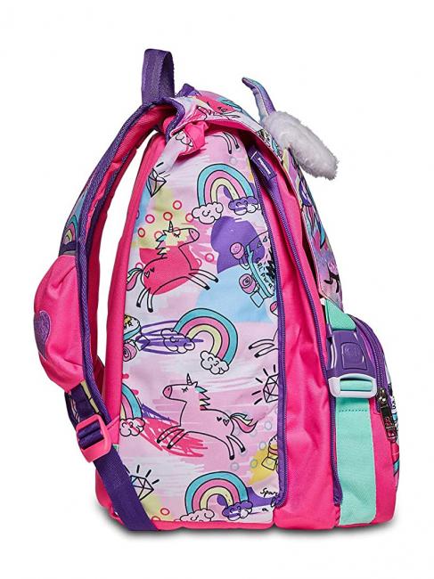 GANG ANIMALI FANTASY SJ Erweiterbarer Rucksack SCHWARZ GESTREIFTER WALD - Rucks&auml;cke f&uuml;r Schule &amp; Freizeit