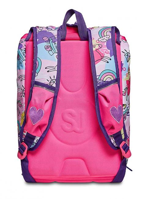 GANG ANIMALI FANTASY SJ Erweiterbarer Rucksack SCHWARZ GESTREIFTER WALD - Rucks&auml;cke f&uuml;r Schule &amp; Freizeit