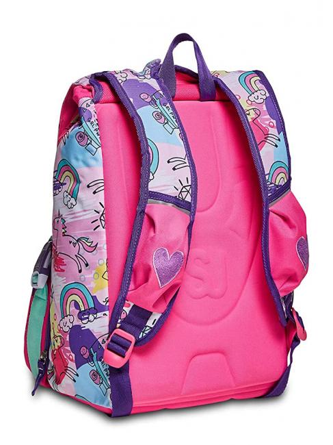 GANG ANIMALI FANTASY SJ Erweiterbarer Rucksack SCHWARZ GESTREIFTER WALD - Rucks&auml;cke f&uuml;r Schule &amp; Freizeit