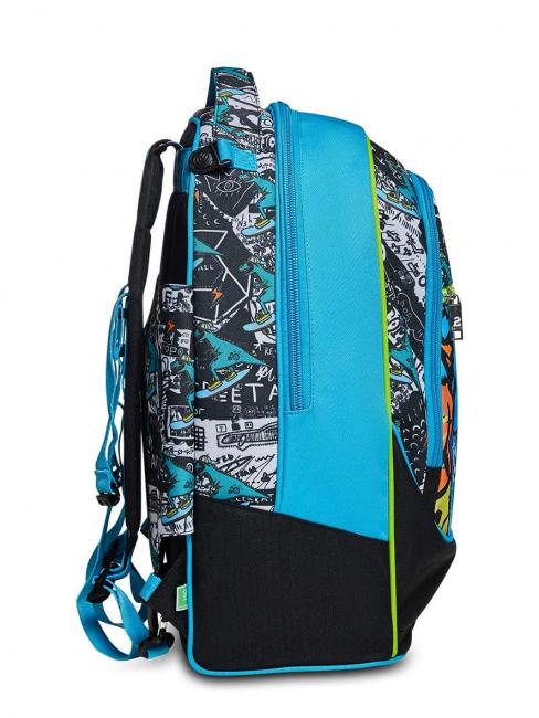 GANG ANIMALI FLIP 3D SJ Abnehmbarer Trolley-Rucksack mit Dreifachrollen Schwarz - Rucks&auml;cke mit Trolleyfunktion