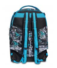 SJGANG GANG ANIMALI FLIP 3D SJ Abnehmbarer Trolley-Rucksack mit Dreifachrollen Schwarz - Rucks&auml;cke mit Trolleyfunktion - 4