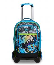 SJGANG GANG ANIMALI FLIP 3D SJ Abnehmbarer Trolley-Rucksack mit Dreifachrollen Schwarz - Rucks&auml;cke mit Trolleyfunktion - 9