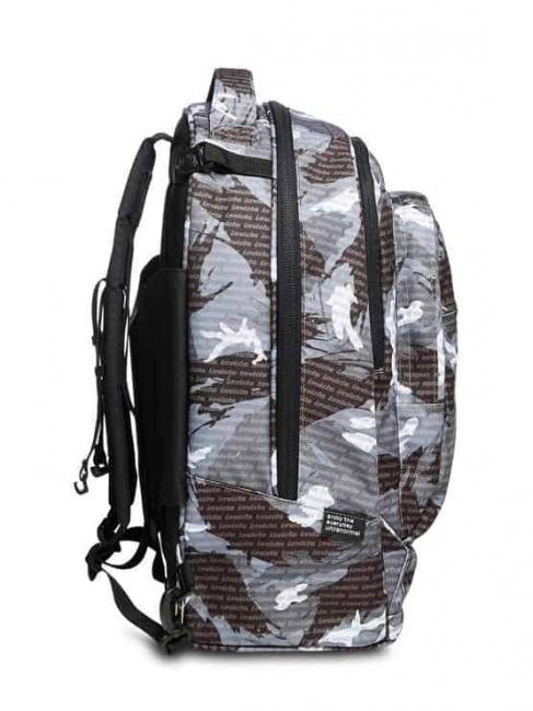 NEW PLUG FANTASY Trolley-Rucksack mit abnehmbarem Trolley Camou-Logo schwarz - Rucks&auml;cke mit Trolleyfunktion