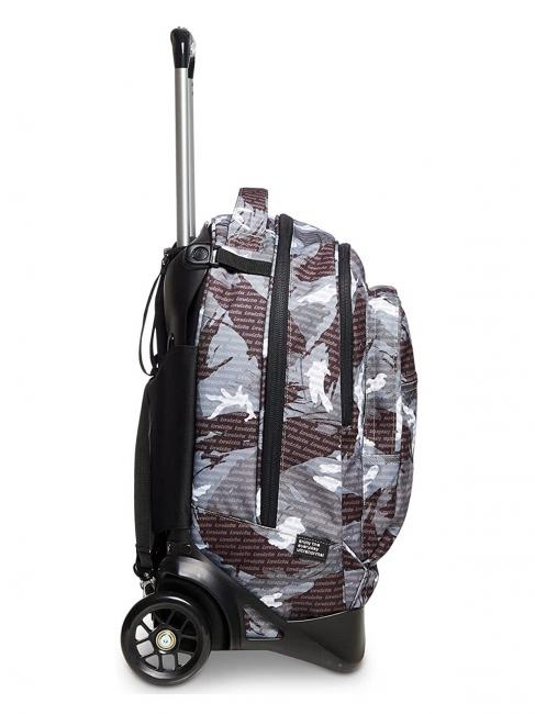 NEW PLUG FANTASY Trolley-Rucksack mit abnehmbarem Trolley Camou-Logo schwarz - Rucks&auml;cke mit Trolleyfunktion