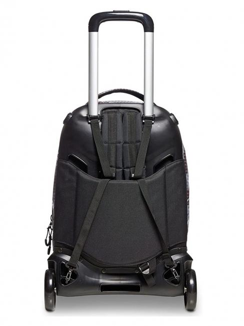 NEW PLUG FANTASY Trolley-Rucksack mit abnehmbarem Trolley Camou-Logo schwarz - Rucks&auml;cke mit Trolleyfunktion