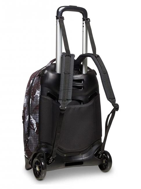 NEW PLUG FANTASY Trolley-Rucksack mit abnehmbarem Trolley Camou-Logo schwarz - Rucks&auml;cke mit Trolleyfunktion