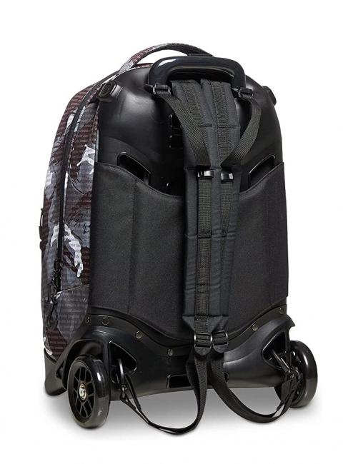NEW PLUG FANTASY Trolley-Rucksack mit abnehmbarem Trolley Camou-Logo schwarz - Rucks&auml;cke mit Trolleyfunktion