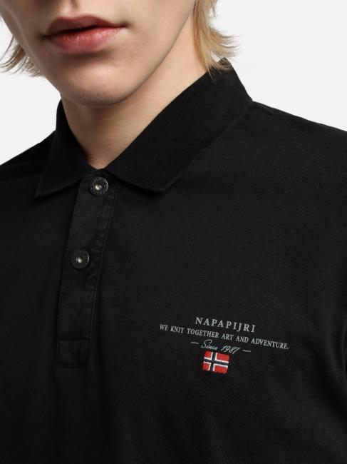 ELBAS JERSEY Mikrologe-Poloshirt aus Baumwolle schwarz 041 - Herren-Polo-Shirts/Herren-Polo-Shirt/Herrenpoloshirt/Herrenpoloshirts