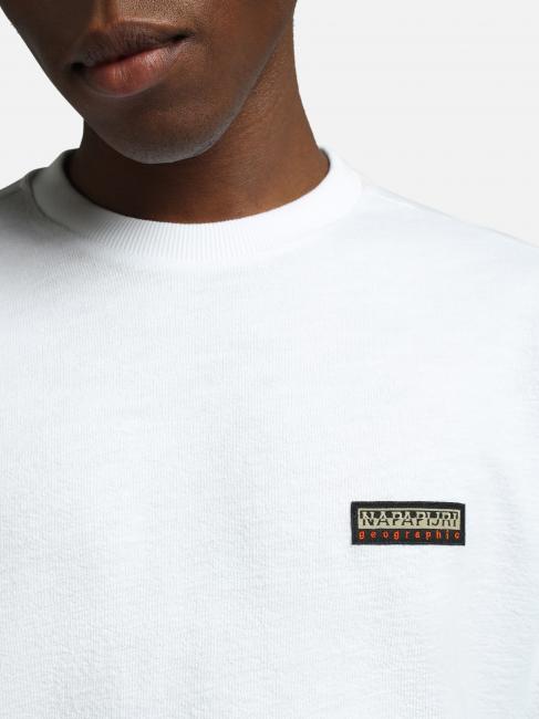 S-MAEN Lang&auml;rmliger Pullover mit Rundhalsausschnitt aus Baumwolle hellwei&szlig; 002 - Herrenpullover