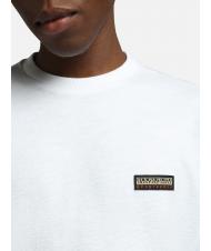 NAPAPIJRI S-MAEN Lang&auml;rmliger Pullover mit Rundhalsausschnitt aus Baumwolle hellwei&szlig; 002 - Herrenpullover - 4