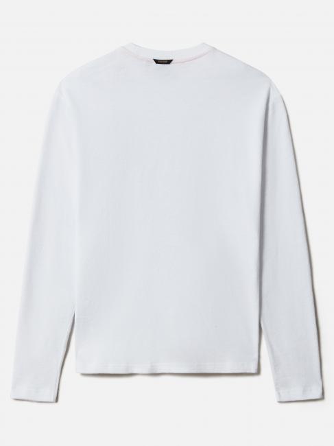 S-MAEN Lang&auml;rmliger Pullover mit Rundhalsausschnitt aus Baumwolle hellwei&szlig; 002 - Herrenpullover