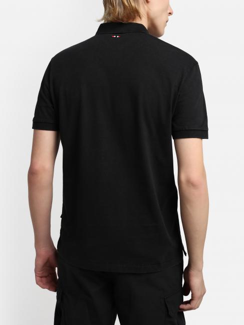 ELBAS JERSEY Mikrologe-Poloshirt aus Baumwolle schwarz 041 - Herren-Polo-Shirts/Herren-Polo-Shirt/Herrenpoloshirt/Herrenpoloshirts