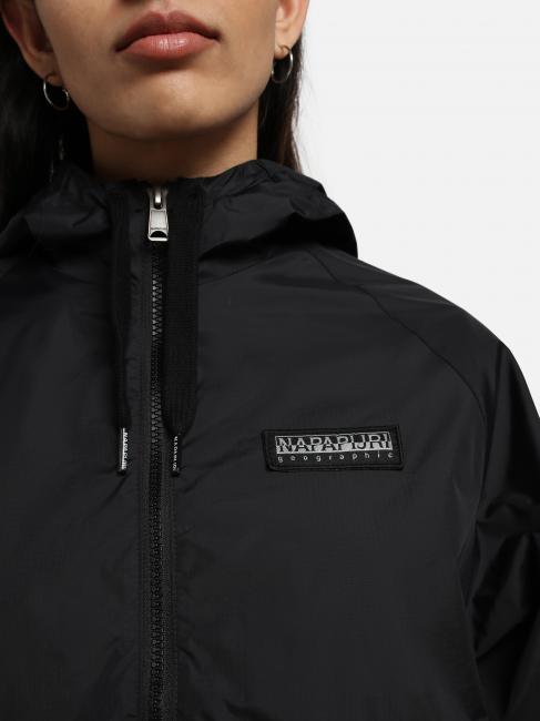 A-MORGEX W Kway-Jacke mit Kapuze schwarz 041 - Damenjacken