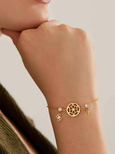 PEONY AND 4G CHARMS Armband gelbes Gold - Armb&auml;nder