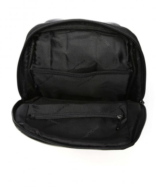 AKRON Umh&auml;ngetasche aus Leder Schwarz - PC-Rucks&auml;cke