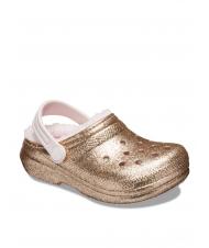 CROCS CLASSIC LINED GLITTER KIDS Gepolsterter Sabot - Kinderschuhe