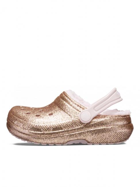 CLASSIC LINED GLITTER KIDS Gepolsterter Sabot gold / kaum rosa - Kinderschuhe