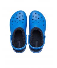 CROCS CLASSIC LINED CLOG TODDLER Gepolsterter Sabot blaue Schraube - Kinderschuhe - 3